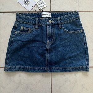 Princess Polly Dark Blue Mini Skirt